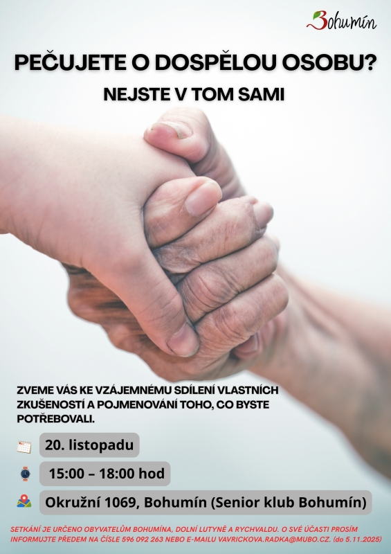 PEČUJETE O DOSPĚLOU OSOBU?